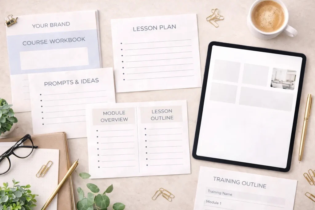 PLR course bundles and training materials