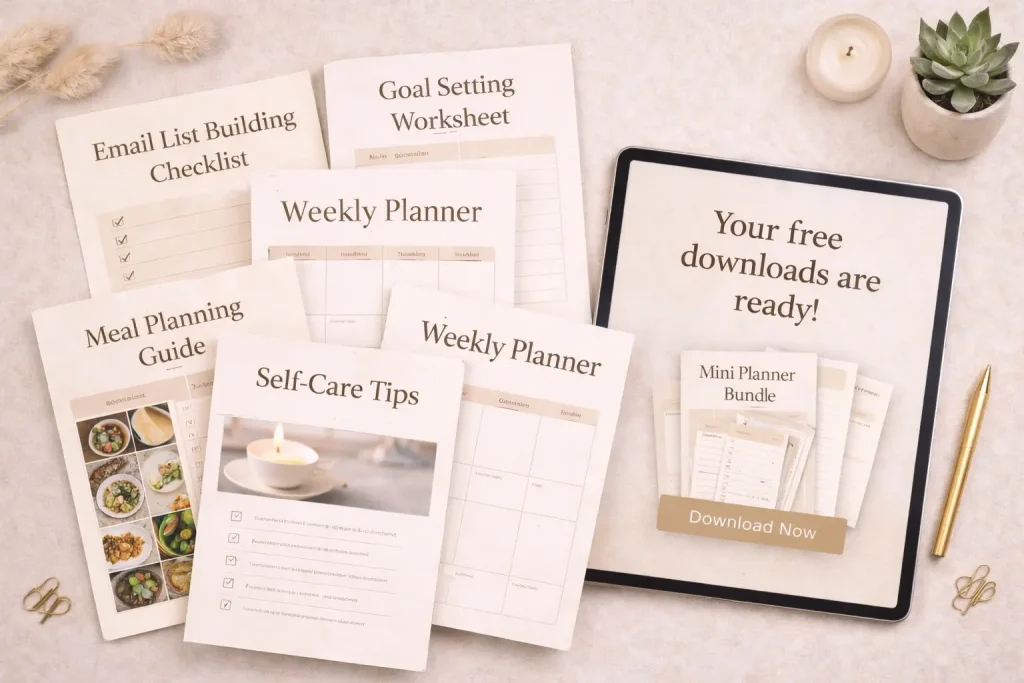 PLR lead magnet bundles for email list growth