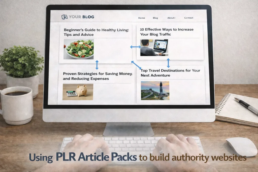 Using PLR article packs to build authority websites