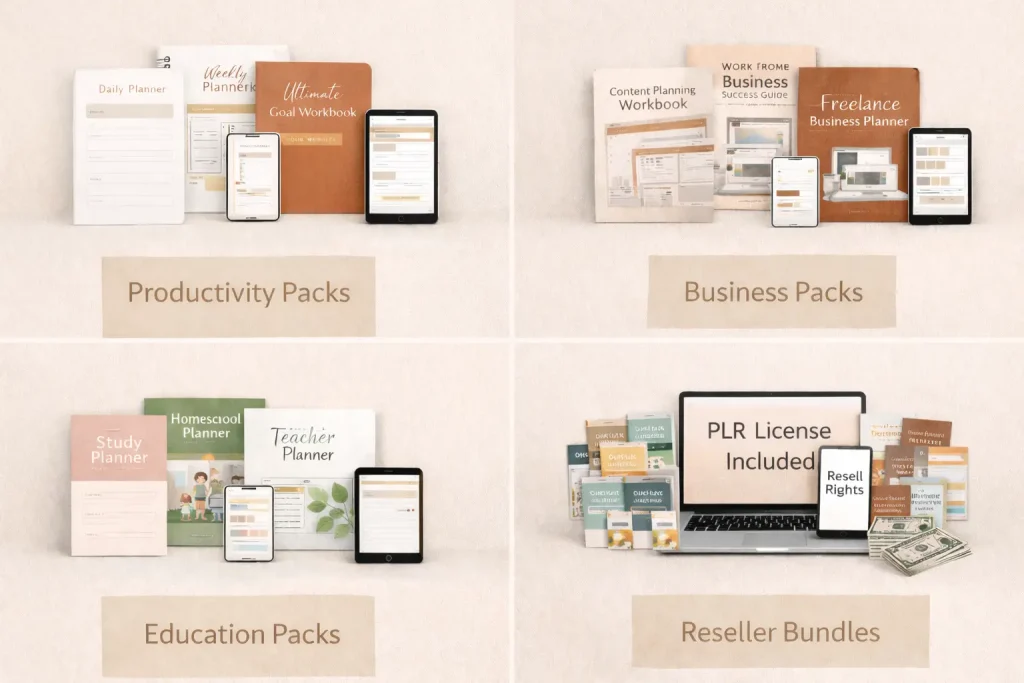 Best done-for-you PLR pack types