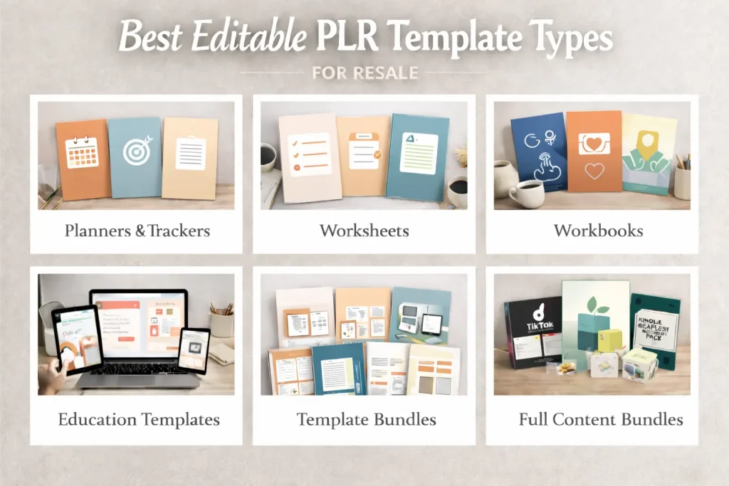 Best editable PLR template types for resale
