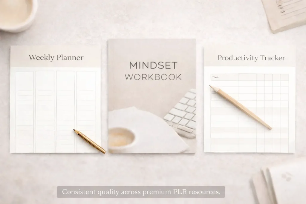 Consistent quality across premium PLR resources