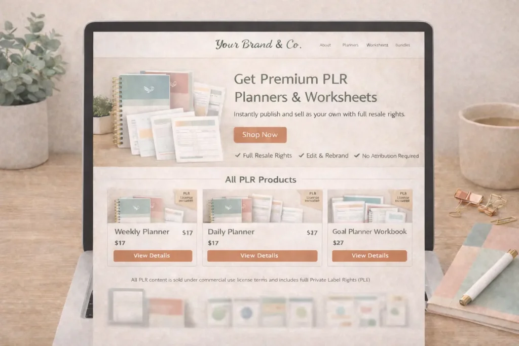 Selling PLR products legally with full resale rights