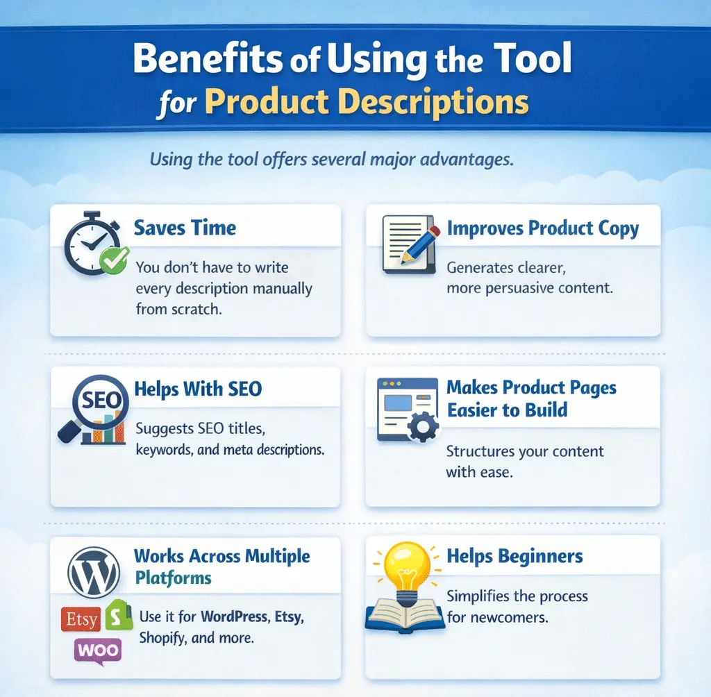 Benefits of Using the Tool for Product Descriptions
