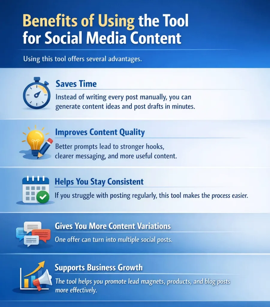 Benefits of Using the Tool for Social Media Content