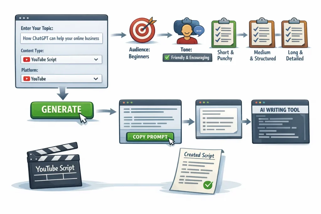 How to Use the Tool for YouTube Scripts