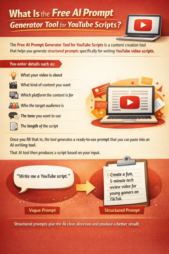 What Is the Free AI Prompt Generator Tool for YouTube Scripts