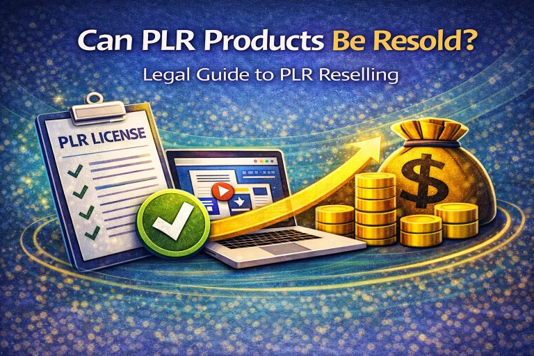 Can PLR Products Be Resold
