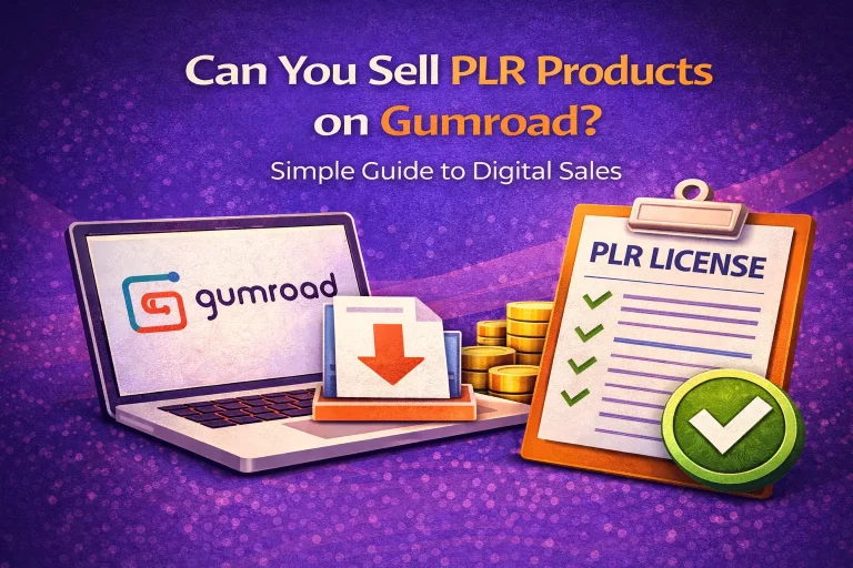 Can You Sell PLR Products on Gumroad