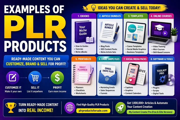 Examples of PLR Products