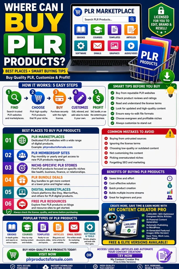 Guide to buying PLR products
