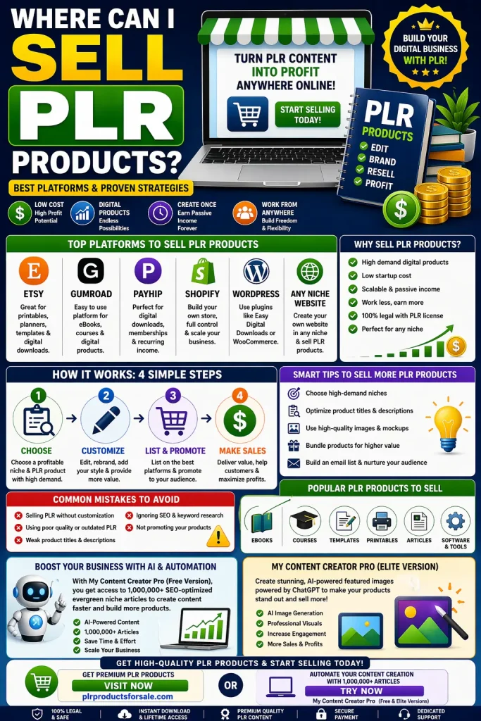 Guide to selling PLR products online