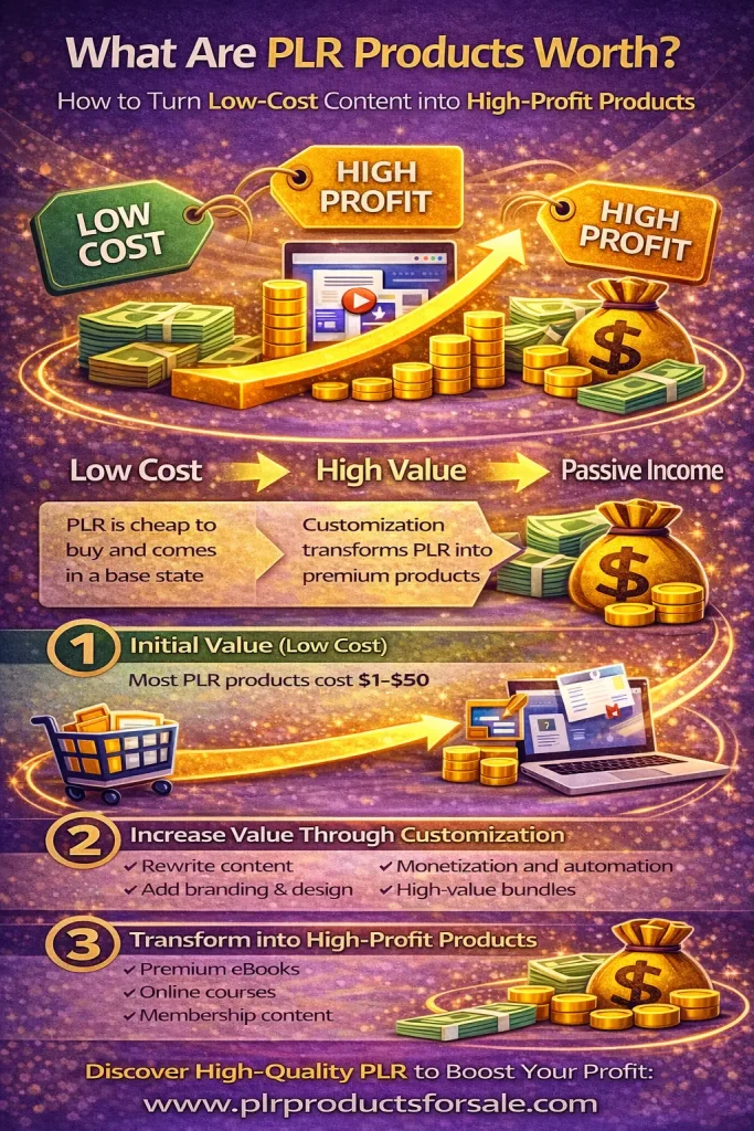 How PLR products increase in value
