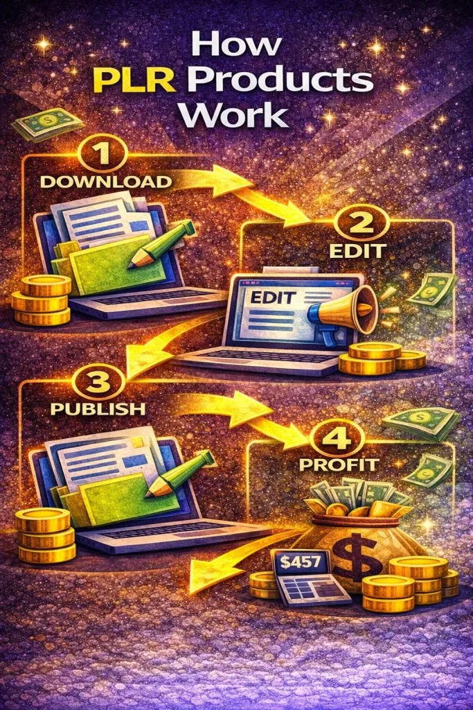 How PLR products work step by step