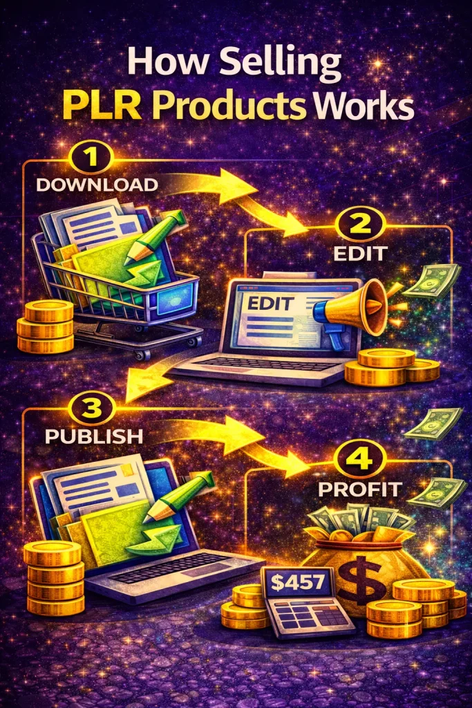 How selling PLR products works