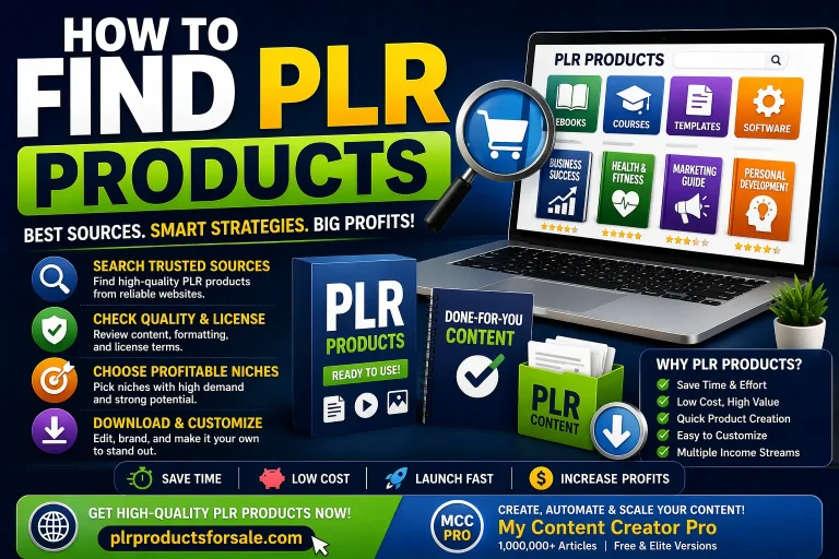 How to Find PLR Products