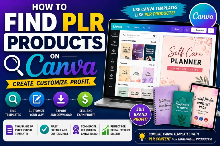 How to Find PLR Products on Canva
