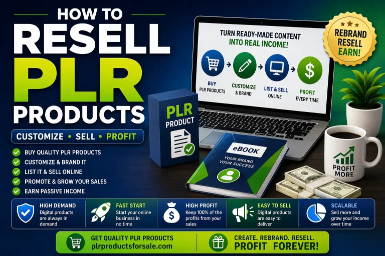 How to Resell PLR Products