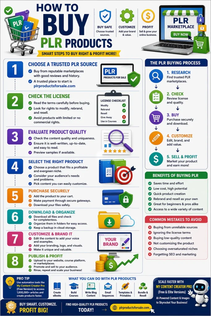 How to buy PLR products smartly