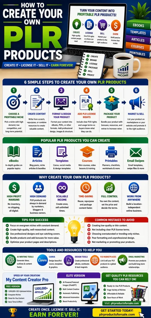 How to create your own PLR products to sell online