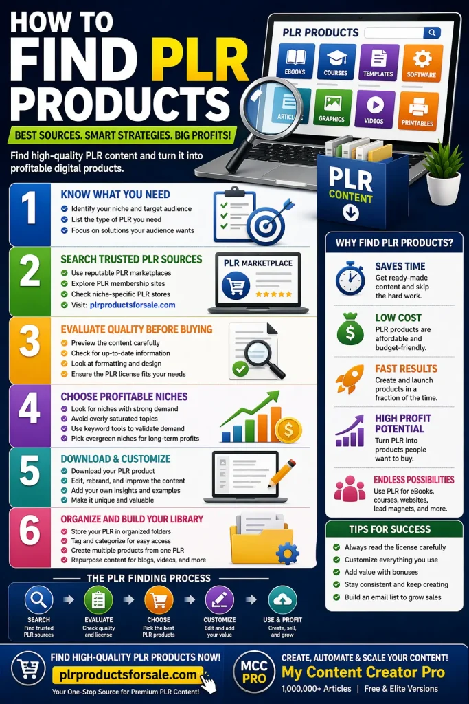 How to find PLR products guide