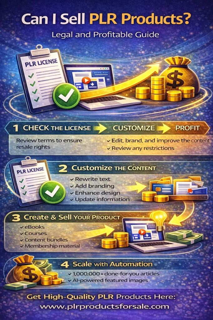 How to sell PLR products legally