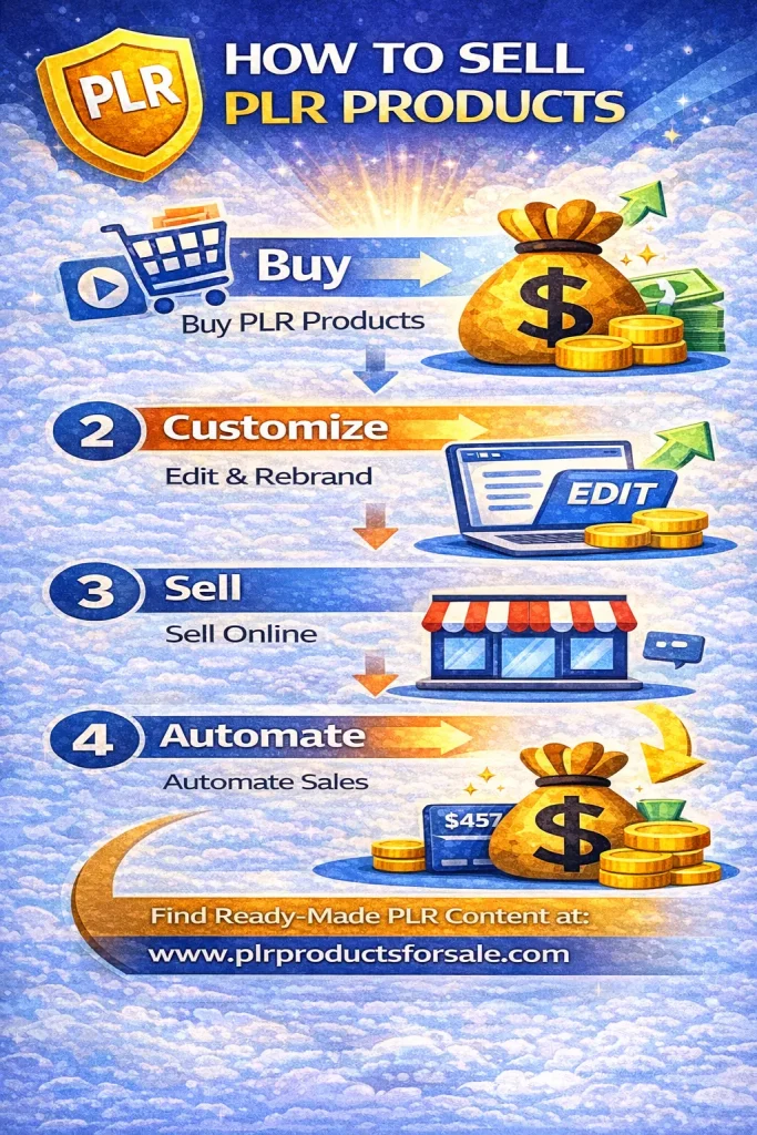How to sell PLR products step-by-step