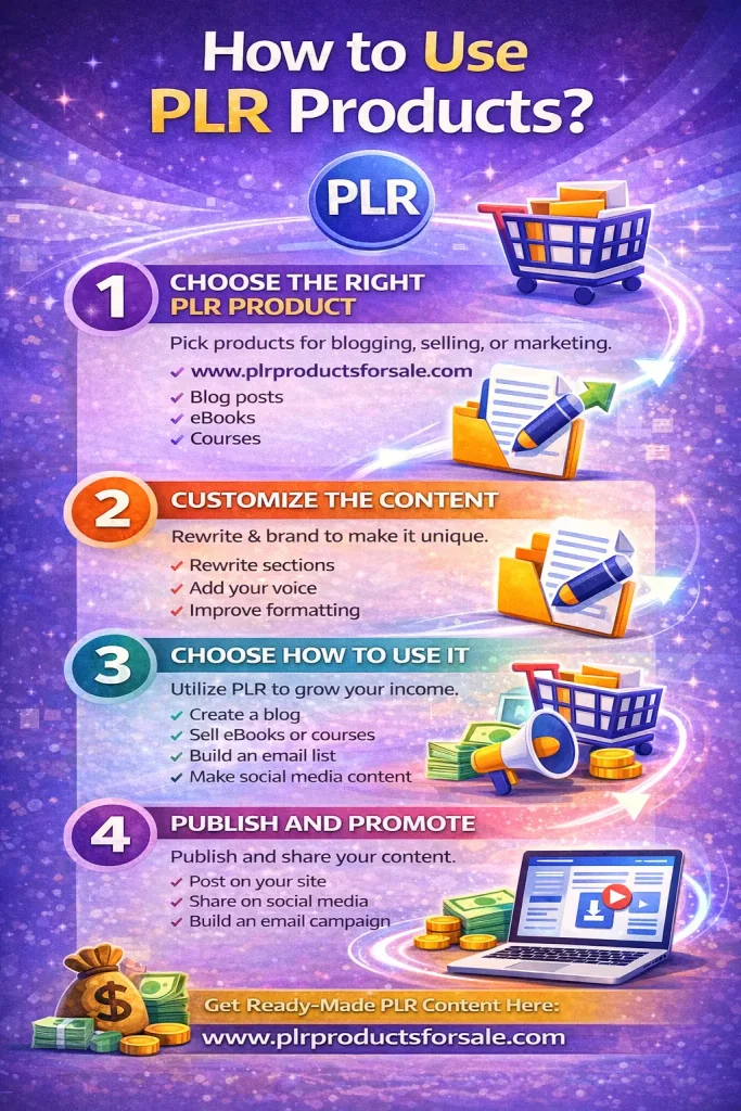 How to use PLR products Fast And Easy