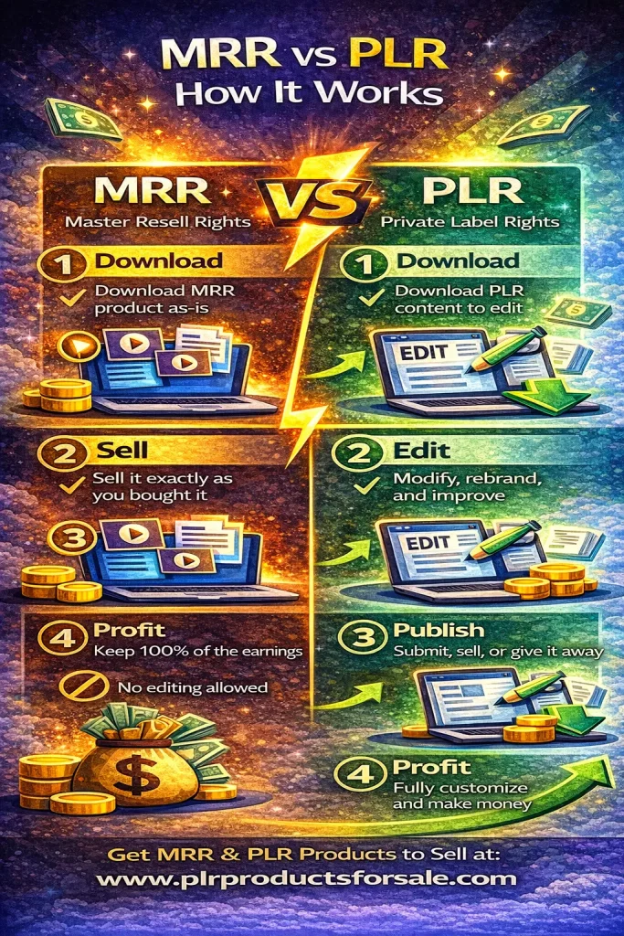 MRR vs PLR product comparison