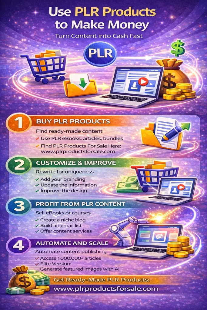 Making money with PLR products