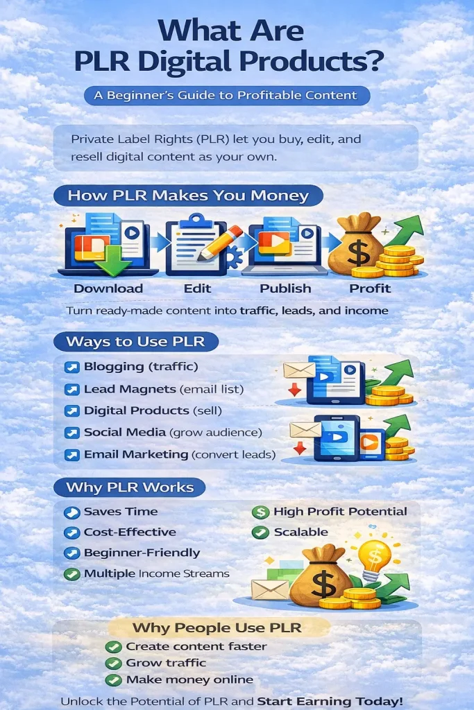 PLR digital products guide for beginners