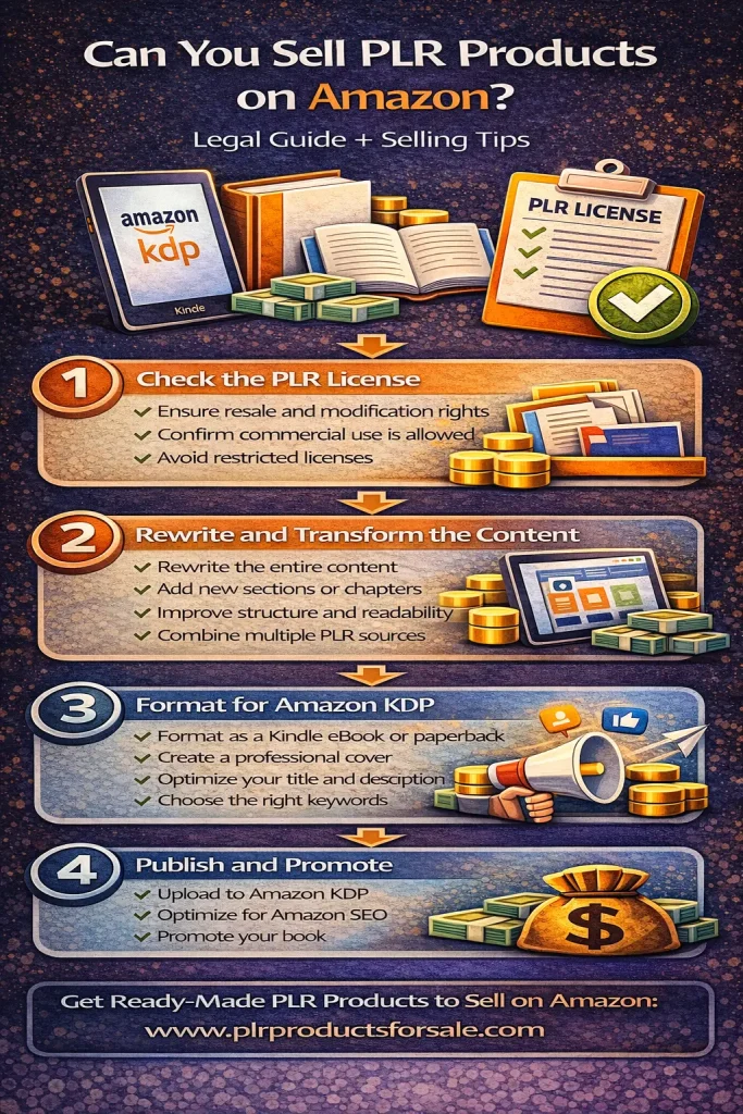 Selling PLR Products on Amazon Guide
