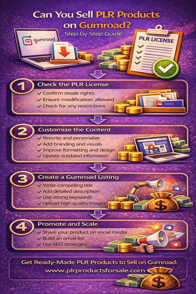 Selling PLR Products on Gumroad Guide