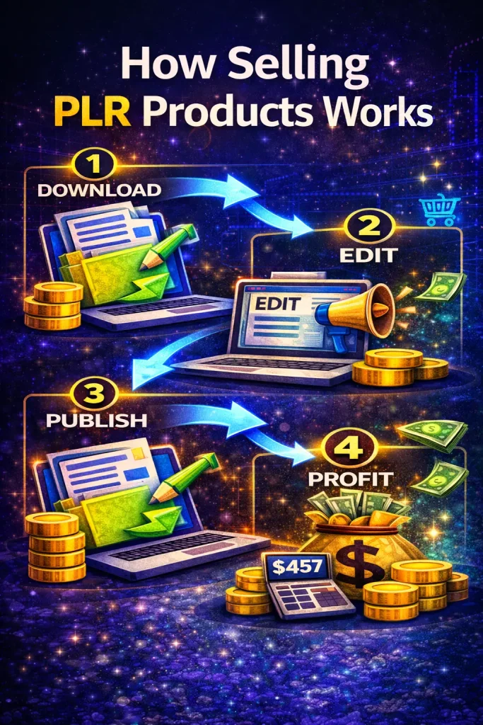 Steps to selling PLR products