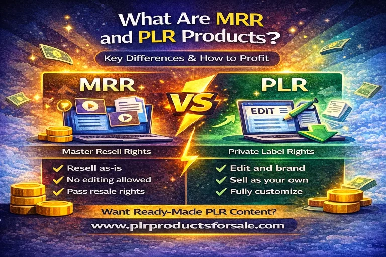What Are MRR and PLR Products
