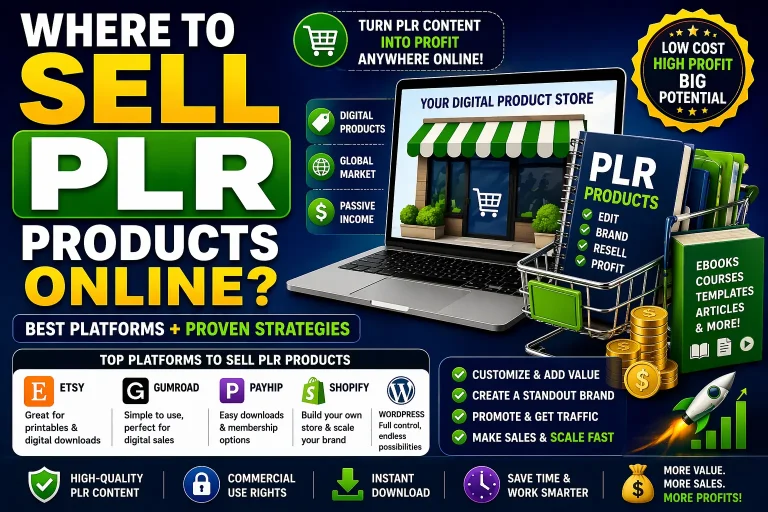 Where to Sell PLR Products Online